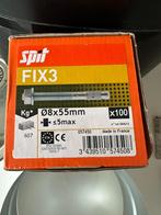 doos 100x Fix FIX 3 Segmentanker M8 X 55/5 Verzinkt, Ophalen of Verzenden, Nieuw, Mdf, Plinten