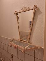 Leuke Brocante spiegel met glasplaat., Minder dan 50 cm, Ophalen of Verzenden, Zo goed als nieuw, Minder dan 100 cm