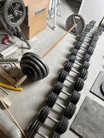 Barbell inclusief schijven, Sport en Fitness, Fitnessmaterialen, Ophalen of Verzenden, Gebruikt