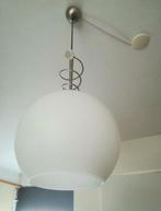 Grote mooie vintage glazen hangende bollamp de Maan en Venus, Huis en Inrichting, Lampen | Hanglampen, Klassiek, Ophalen of Verzenden