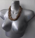 Manouk - ketting met buisjes en balletjes, Sieraden, Tassen en Uiterlijk, Kettingen, Overige materialen, Verstelbaar, Overige kleuren