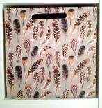 Unieke handmade houten veren kist feathers voor Ikea Kallax, Huis en Inrichting, Woonaccessoires | Kisten, Ophalen, Minder dan 50 cm