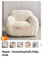 Wagrex   -   Fauteuil   Hug   Fluffy   Teddy zitzak, Ophalen, Zo goed als nieuw, 75 tot 100 cm, 50 tot 75 cm