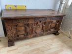 Antieke eikenhouten dekenkist, Huis en Inrichting, Woonaccessoires | Kisten, Ophalen, Gebruikt, 50 tot 100 cm, 50 tot 75 cm