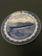 Delfts Blauw Herdenkingsbord Holland America Line Eurodam 20, Ophalen of Verzenden