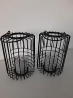 *** LIFESTYLE WINDLICHTEN ***, Huis en Inrichting, Woonaccessoires | Kandelaars en Kaarsen, Ophalen, 25 tot 50 cm, Zwart, Zo goed als nieuw