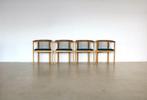 vintage “String” chairs | stoelen | Tranekaer | set van 4, Gebruikt, Hout, Timbeije@hotmail.com, Ophalen of Verzenden