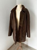 Zeldzaam!  Vintage Mouton Jas – Luxe Schapenvacht Duffelcoat, Kleding | Heren, Jassen | Winter, Maat 52/54 (L), Bruin, Smallbay