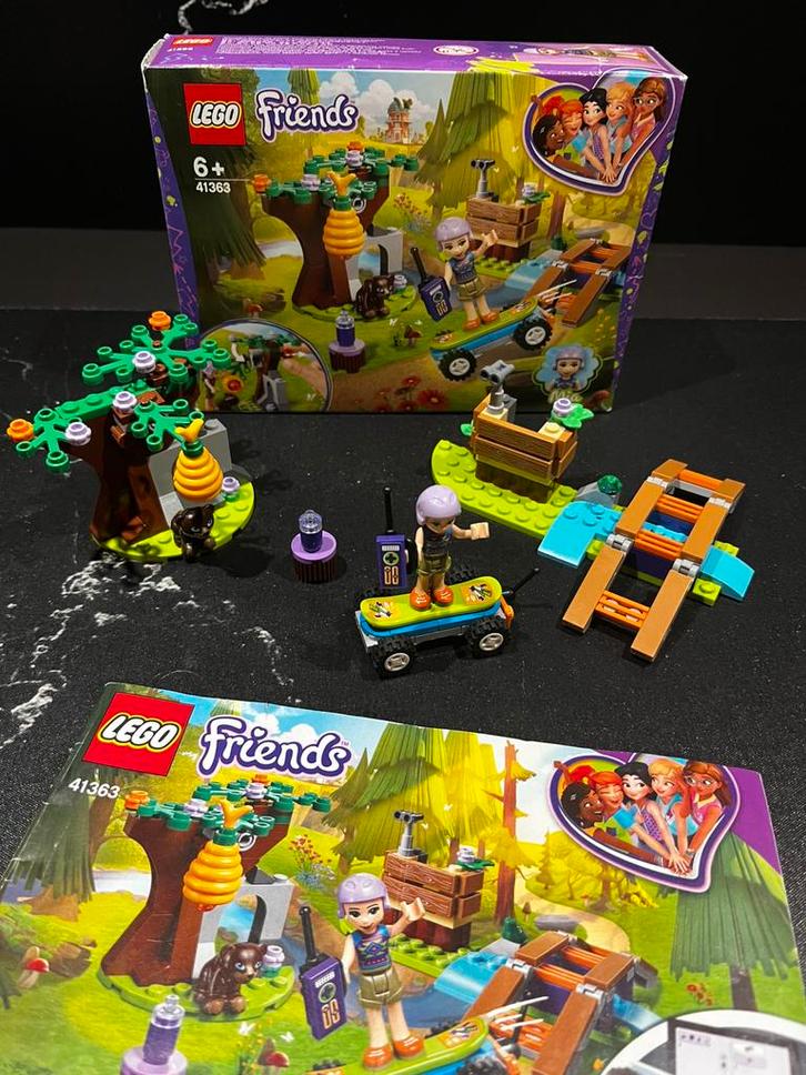 Lego Friends Mia's Avontuur in het Bos - 41363 met doos!, Kinderen en Baby's, Speelgoed | Duplo en Lego, Zo goed als nieuw, Lego