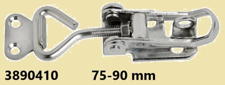 3890410 Universele RVS spansluiting 75-90 mm. € 7,95, Watersport en Boten, Accessoires en Onderhoud, Nieuw, Overige typen, Ophalen of Verzenden