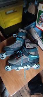 Bauer inline skates maat 38 met bescherming, Ophalen, Zo goed als nieuw, Bauer