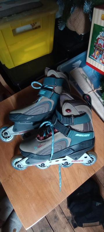 Bauer inline skates maat 38 met bescherming beschikbaar voor biedingen