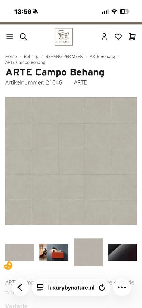 Arte behang nieuw leerlook campo, Ophalen of Verzenden, Minder dan 10 m²