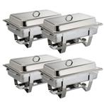 Chafing Dish set van 4 stuks compleet met toeb horen, Huis en Inrichting, Ophalen of Verzenden, Nieuw