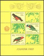 INDONESIË 1980 Papagaaien - Dierenbescherming IV Blokje, Mic, Verzenden, Postfris, Dier of Natuur