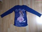 Donkerblauw longsleeve met bling bling, Ophalen of Verzenden, Zo goed als nieuw, Meisje, Shirt of Longsleeve