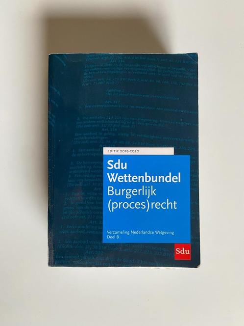 Sdu Wettenbundel Burgerlijk (proces)recht, Editie 2019-2020:, Boeken, Studieboeken en Cursussen, Gelezen, Beta, Ophalen of Verzenden