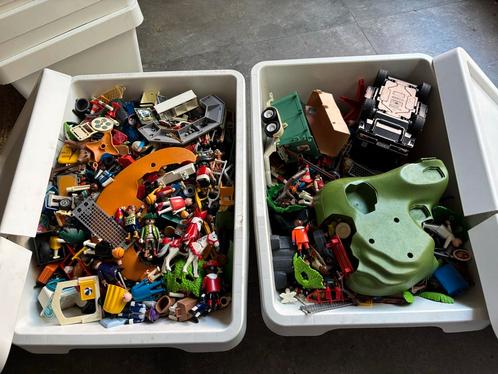 Grote Playmobil verzameling - 2 bakken vol!, Kinderen en Baby's, Speelgoed | Playmobil, Gebruikt, Los playmobil, Ophalen