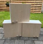 Keukenkastjes (3 stuks), Ophalen, Gebruikt, Crème, 50 tot 100 cm