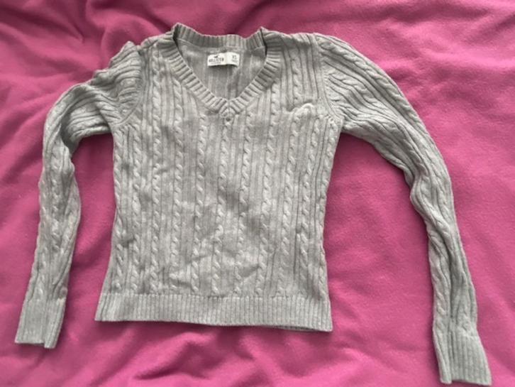grijs truitje mt xs van hollister, Kleding | Dames, Truien en Vesten, Zo goed als nieuw, Maat 34 (XS) of kleiner, Grijs, Ophalen of Verzenden