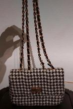 Geblokte tas, Sieraden, Tassen en Uiterlijk, Tassen | Damestassen, Ophalen of Verzenden, Zo goed als nieuw, Zwart, Schoudertasje