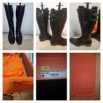SANTONI DONNA  Kalfsleren laarzen  handgemaakte  nwpr 1200, Ophalen, Hoge laarzen, Zwart, Zo goed als nieuw