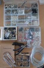 Knutselpakket materialen sieraden maken tangen bedels ringen, Ophalen of Verzenden, Zo goed als nieuw, Materiaal