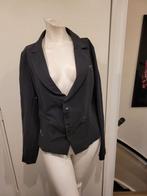 Zgan super leuke zwarte Zip73 travelstof blazer maat M, Maat 38/40 (M), Zwart, Zip73, Ophalen of Verzenden