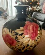 Pols potten vaas, Huis en Inrichting, Woonaccessoires | Vazen, Ophalen, Gebruikt, Zwart, Minder dan 50 cm