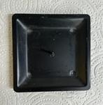 Zwarte vierkante kandelaar houder 1 kaars vierkant, Ophalen of Verzenden, Zo goed als nieuw, Metaal, Kandelaar