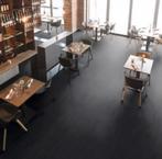 25a30 m2 waterbestendig zwart tegel laminaat, Huis en Inrichting, Stoffering | Vloerbedekking, Zwart, Ophalen of Verzenden, Zo goed als nieuw