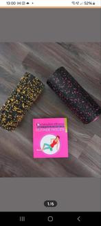 2 fasciarollers, boek fitnessoefeningen met fasciarol, Ophalen, Nieuw, Foamroller