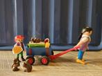 Playmobil bezoekers met bolderwagen 4467, Ophalen, Zo goed als nieuw, Complete set