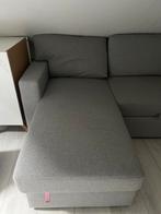 Grijze hoekbank met chaise longue, Ophalen, 250 tot 300 cm, Hoekbank, Zo goed als nieuw