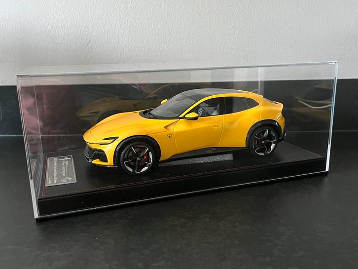 Ferrari Purosangue AT models 1:18 geel, Hobby en Vrije tijd, Modelauto's | 1:18, Nieuw, Auto, Overige merken, Ophalen of Verzenden
