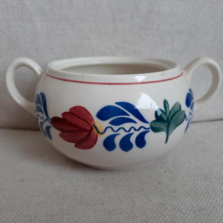 Boerenbont suikerpotje met oren zonder deksel - nieuw -, Huis en Inrichting, Keuken | Servies, Nieuw, Overige typen, Boerenbont