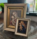 Klein oud lijstje Hummel Maria met kind religie, Antiek en Kunst, Antiek | Religie, Ophalen of Verzenden
