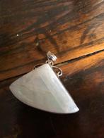 Opruiming: Hanger met zeer groot stuk regenboog maansteen, Sieraden, Tassen en Uiterlijk, Antieke sieraden, Ophalen of Verzenden