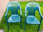 2 Groene Flair Plaisir tuinstoelen, Ophalen, Gebruikt, Kunststof