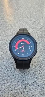 Samsung Galaxy Watch5 Pro 45 mm, Sieraden, Tassen en Uiterlijk, Smartwatches, Ophalen, Gebruikt, Zwart, Android