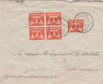 Nederland- Envelop- NVPH-145- Sluitzegel Achterkant - 1925, Verzenden, Envelop