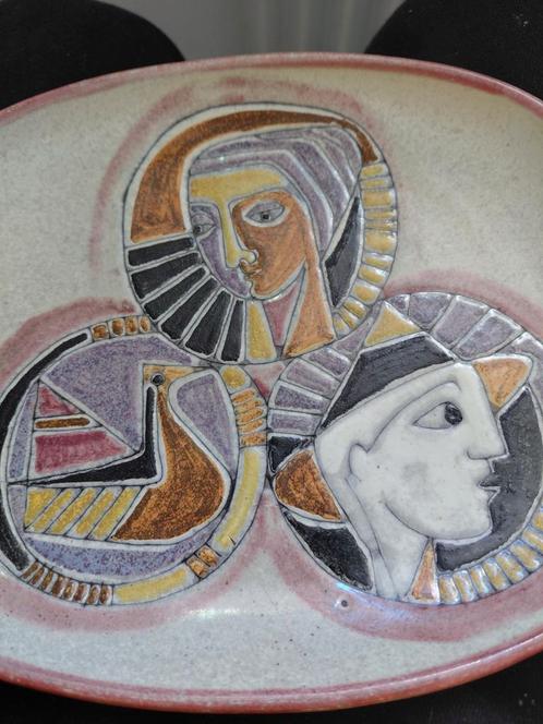 Zeldzame Lambury Zwitserland Schaal in Picasso Stijl, Antiek en Kunst, Antiek | Schalen, Ophalen of Verzenden