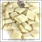 Glasmozaiek steentjes Basic Line | 1cm Mini Cream, Hobby en Vrije tijd, Knutselen, Verzenden, Nieuw, Materiaal