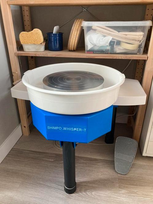 Shimpo Whisper T elektrische draaischijf, Hobby en Vrije tijd, Pottenbakken, Zo goed als nieuw, Ophalen