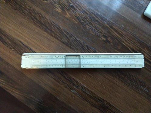 Te koop 2x een rekenliniaal, Verzamelen, Retro, Overige typen, Ophalen of Verzenden