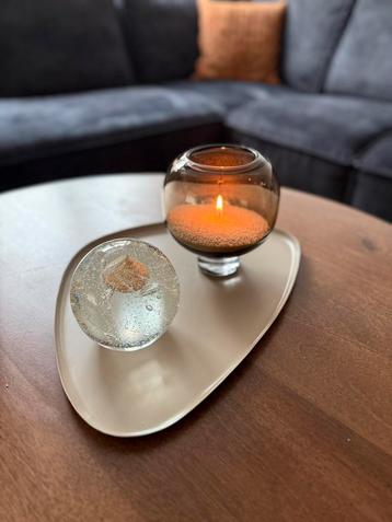 Metalen tray organisch sand marble - nog 2 op voorraad! beschikbaar voor biedingen