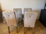 Riviera Maison Cape Breton beige linnen 4x, Huis en Inrichting, Stoelen, Ophalen, Zo goed als nieuw, Overige kleuren, Vier