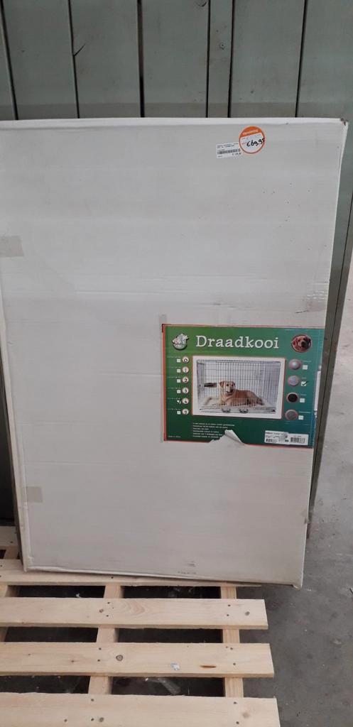 Zware kwaliteit hondenbench verzinkt 107x69x79cm, Dieren en Toebehoren, Hondenbenches, Nieuw, Ophalen