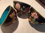 3 CLOISONNE  KOMMETJES, Ophalen of Verzenden