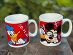 Disney mokken Donald Duck Mickey Mouse, Verzamelen, Disney, Ophalen of Verzenden, Donald Duck, Gebruikt, Servies